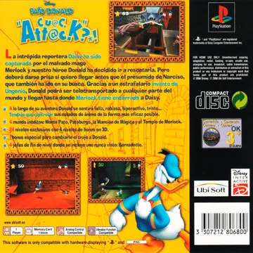 Disney Pato Donald - Cuac Attack (ES) box cover back